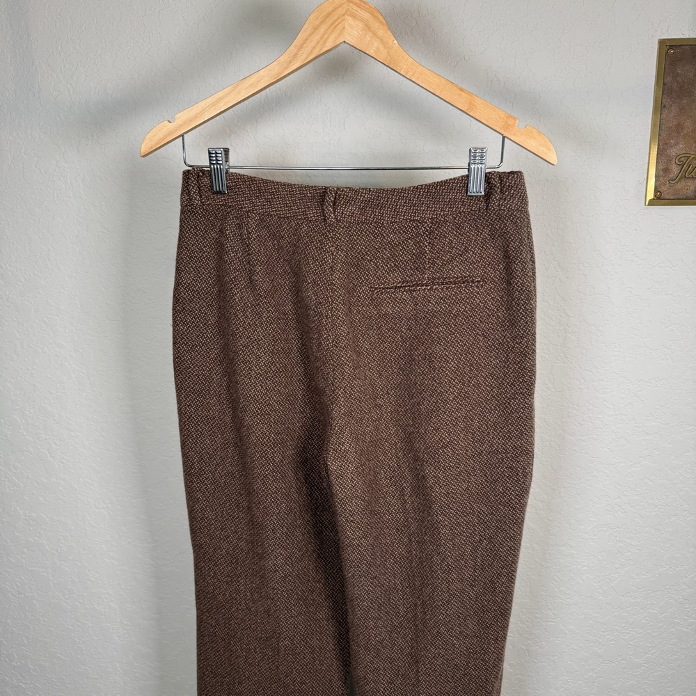 Lauren Ralph Lauren Women's Tweed Wool Blend Dress Pants Size 4 Brown - Picture 9 of 10